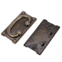 8Pcs Vintage Antique Bronze Drawer Pull Handles, Cabinet Door Furniture Handle Decoration