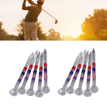 10 Stück Transparente Kunststoff-Golftee Lange Reduziert Spin & Reibung Mengenpaket