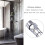 2X Water Flow Control Shut Off Valve, Brass Adjustable Water Pressure Regulator for Hand Held Shower 6