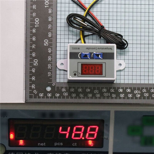 2X Digital Temperature Controller Display Thermostat Control  and Thermistor Sensors Temperature Probe(12V 120W)