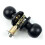 Security Bathroom Lock Round Handle for 30-50mm Doors 3 Keys Robust Build 2