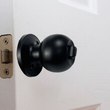 Security Bathroom Lock Round Handle for 30-50mm Doors 3 Keys Robust Build
