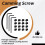 16 Pack M 4 T-Nut Metric Camming Screw Replacement Sets Compatible with Standard Rail Systems, with Thread Screws 3