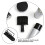 Durable Black Metal Clipper Storage Rack with Nylon for Neck Use 9
