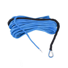 2Stück 3/16 Zoll x 50 Zoll 7700 Lbs Synthetisches Windenleitungs Kabel Seil mit Schutz Hülle für Atv Utv (Blau)