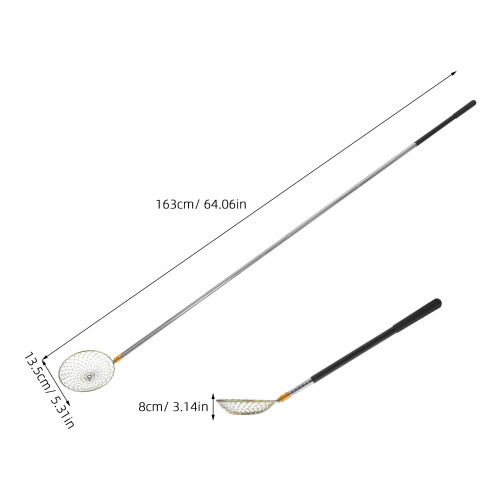 2Pcs Telescopic Egg Picker Tool with Metal Mesh Basket for Poultry 2