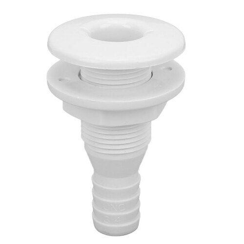 8X Dreno de Água Do  Embornal ABS 3/4 Polegadas Branco Através Do Conector Do Casco Mangueira Acoplamento Saída de Dreno Hardware de Substituição 1