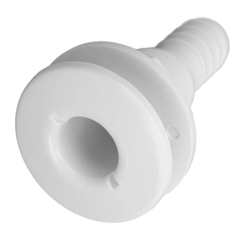 8X Dreno de Água Do  Embornal ABS 3/4 Polegadas Branco Através Do Conector Do Casco Mangueira Acoplamento Saída de Dreno Hardware de Substituição 2