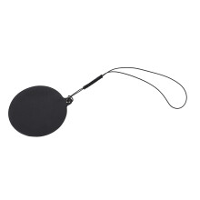 Adesivo in pelle per tappo dell'obiettivo, diametro 7 cm, corda da 18 cm