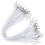 300Pièces Élastique À Crampons , Boucle Ajustable Métal 3