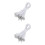 300Pièces Élastique À Crampons , Boucle Ajustable Métal 4