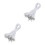 300Pièces Élastique À Crampons , Boucle Ajustable Métal 5