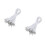 300Pièces Élastique À Crampons , Boucle Ajustable Métal 7