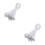 300Pièces Élastique À Crampons , Boucle Ajustable Métal 10