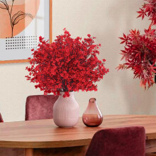 Red Fake Flowers Christmas Flowers Simulated Artificial Flower Mantianxing Artificial Flower Floriculture Arrangement