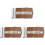 3Pièces Boucles Ceinture Hommes Khaki Mode Élégante 2