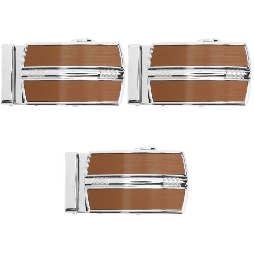3Pièces Boucles Ceinture Hommes Khaki Mode Élégante 2