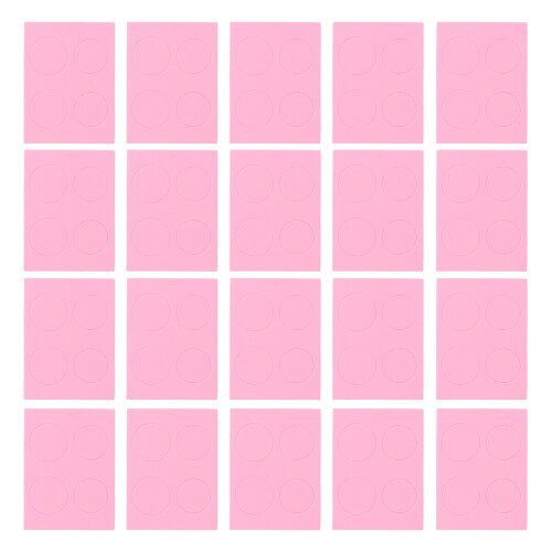 Rack de espuma rectangular de 50 ml, rosa, con 4 agujeros, 20 piezas. 1