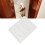 Pet Screen Door Breathable & Bite Resistant, White L, Easy Access 13