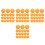 200Pièces De Pingpong Orange Avec Trous Bouchons En Silicone 5