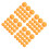 200Pièces De Pingpong Orange Avec Trous Bouchons En Silicone 8
