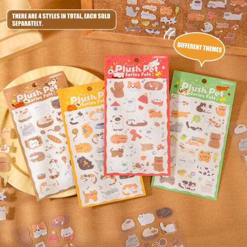 Decorative Scrapbooking Sticker Decorations-C ute Ora nge Soft 2