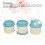 Multilayer Baby Formula Dispenser Blue, Stackable, Non Spill, 7.5x23cm 7