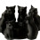 Kitten Tealight Candle Holders,Handmade Resin Candlestick,Table 6