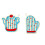 Cartoon Kettle Shape Kitchen Plush Hand Towel Quick Dry-Gloves 2
