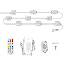Tuya WiFi Eaves String LED Light Outdoor IP67 Waterproof RGB Color RF Remote Control for Alexa Home Us Plug