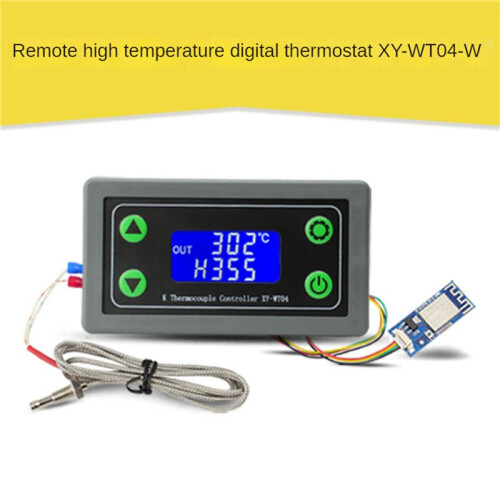2X XY-WT04-W WIFI Remote Digital Temperature Controller K Thermocouple High Temperature Controller -99-999 Degrees 2