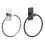 Space Efficient Adhesive Towel Rings Stainless Steel-Silver 2