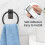 Strong Adhesive Towel Rings for Bathroom Wall Mounting-Silver 3