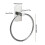 Space Efficient Adhesive Towel Rings Stainless Steel-Silver 4