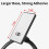 Strong Adhesive Towel Rings for Bathroom Wall Mounting-Silver 5