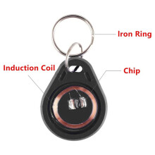 100Pcs T5577 Writable 125kHz RFID Key Fob Proximity ID Card Token Tag, 125khz RFID Writable Rewritable T5577 Fob