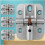 Adjustable 180 Degree Hinge, Locking Hinge Folding Hinge, Adjustable Door Hinge, Leaf Table Hinge, 12PCS 4