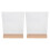 4Ensembles Porte-Menus Transparent Double Face Base En Bois 3