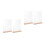 4Ensembles Porte-Menus Transparent Double Face Base En Bois 4