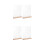 4Ensembles Porte-Menus Transparent Double Face Base En Bois 6