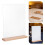 4Ensembles Porte-Menus Transparent Double Face Base En Bois 11