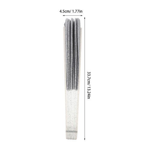 Glitter Pliable Ventilateurs 13" Cadre Bambou Pour Danses 1