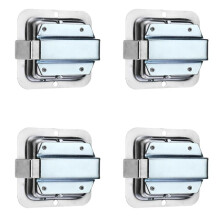 4X Stainless Steel Truck RV Tool Box Locks Trailer Door Paddle Handle Anti-Theft Paddle Locks with 8 Keys
