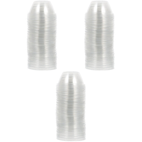 150Pcs Heat Insulation Transparent Plants Covers Durable Plastic Lids 2