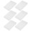 6Pcs Transparent Cassette Tape Storage Holders PVC Display Boxes 10