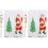4Sets DIY Cross Stitch Bookmark Materials Kit Assorted Color Polyester 3