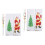 4Sets DIY Cross Stitch Bookmark Materials Kit Assorted Color Polyester 5