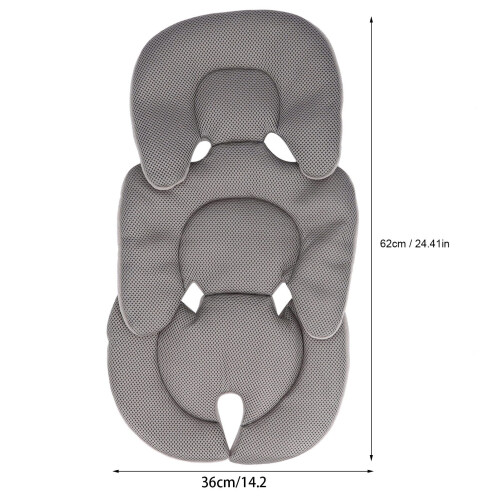Universal Baby Bassinet Insert Padding, Gray, 62x36cm 1