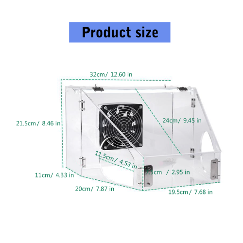 Sealed Plastic Dust Box with LED Precise Model Making Sanding 2