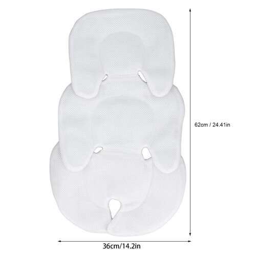 Universal Baby Pram Liner Insert Cushion 62x36cm White 1